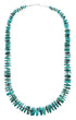 Native American Sterling Silver Turquoise Bead Necklace JX129221